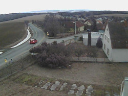 Vjezd do obce ze severu