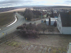 Vjezd do obce ze severu