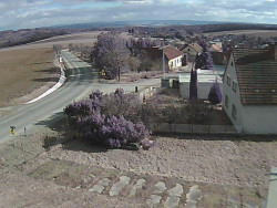 Vjezd do obce ze severu