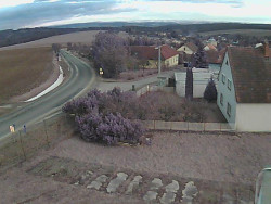 Vjezd do obce ze severu