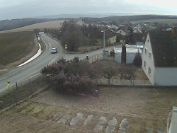 Vjezd do obce ze severu