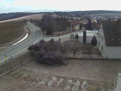 Vjezd do obce ze severu