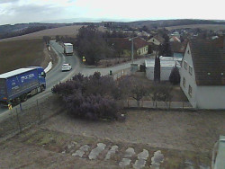 Vjezd do obce ze severu