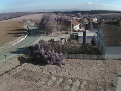 Vjezd do obce ze severu