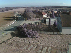 Vjezd do obce ze severu