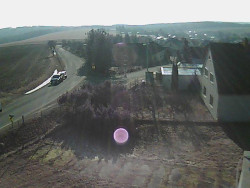 Vjezd do obce ze severu