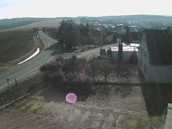 Vjezd do obce ze severu