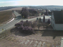 Vjezd do obce ze severu