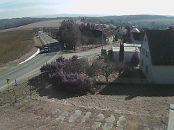 Vjezd do obce ze severu