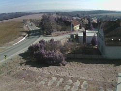 Vjezd do obce ze severu