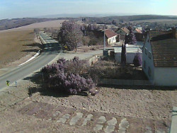 Vjezd do obce ze severu