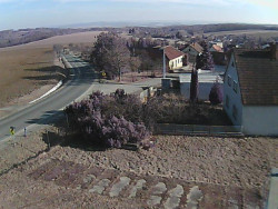 Vjezd do obce ze severu