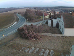 Vjezd do obce ze severu