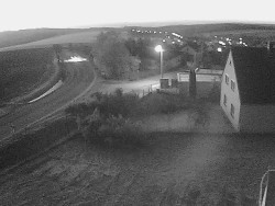 Vjezd do obce ze severu