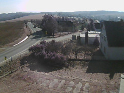 Vjezd do obce ze severu