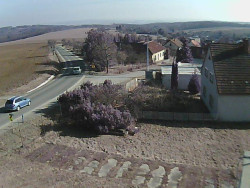 Vjezd do obce ze severu