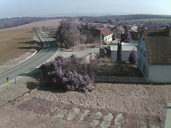 Vjezd do obce ze severu