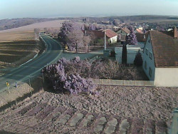 Vjezd do obce ze severu