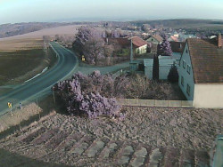 Vjezd do obce ze severu