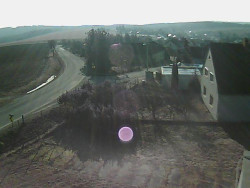 Vjezd do obce ze severu