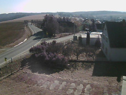 Vjezd do obce ze severu