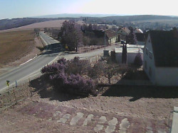 Vjezd do obce ze severu