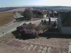 Vjezd do obce ze severu