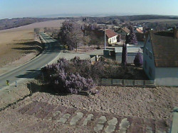 Vjezd do obce ze severu