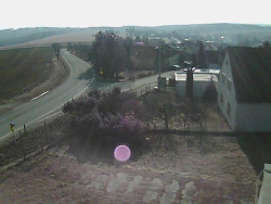 Vjezd do obce ze severu