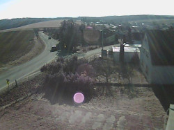 Vjezd do obce ze severu