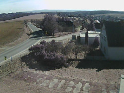 Vjezd do obce ze severu