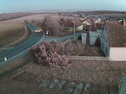 Vjezd do obce ze severu