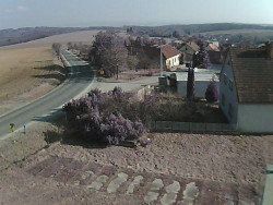 Vjezd do obce ze severu