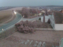 Vjezd do obce ze severu