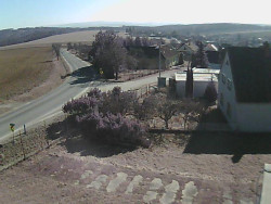 Vjezd do obce ze severu