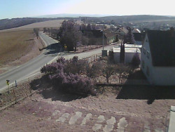 Vjezd do obce ze severu