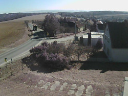 Vjezd do obce ze severu