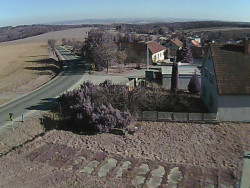 Vjezd do obce ze severu