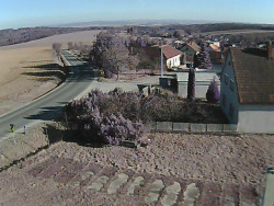 Vjezd do obce ze severu