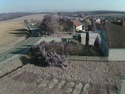 Vjezd do obce ze severu