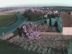 Vjezd do obce ze severu