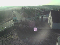 Vjezd do obce ze severu