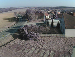 Vjezd do obce ze severu