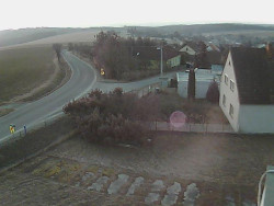 Vjezd do obce ze severu