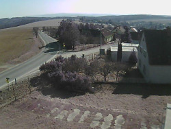 Vjezd do obce ze severu