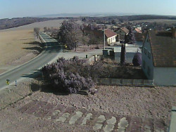 Vjezd do obce ze severu