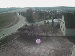 Vjezd do obce ze severu