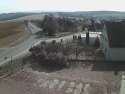 Vjezd do obce ze severu