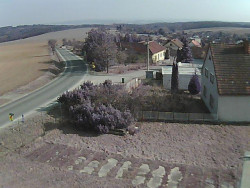 Vjezd do obce ze severu