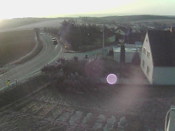 Vjezd do obce ze severu